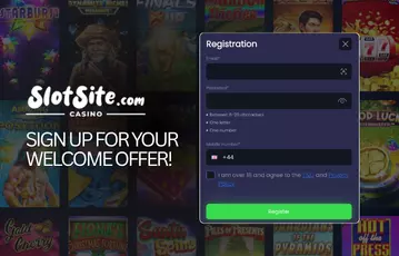 Join SlotSite and claim a welcome bonus