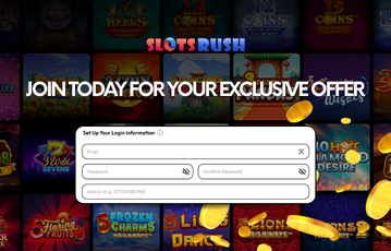 Grab the Slots Rush welcome offer