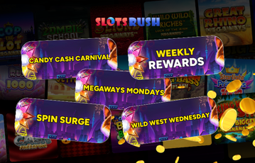 Enjoy various promotions at Slots Rush
