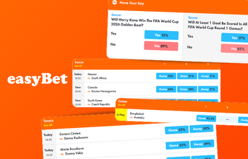 Trade sports event contracts on easyBet