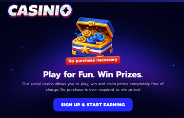 Sign up and explore Casinio Casino