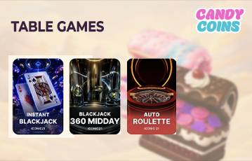 Find your top slot games at Candy Coins