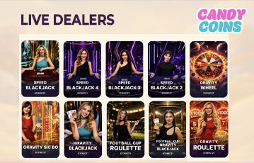 Candy Coins Casino live dealer games