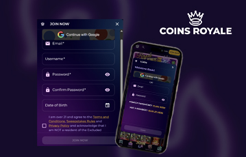 Sign up for Coins Royale today!