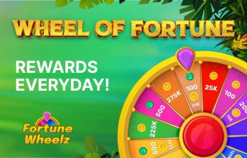 Daily reward spins at Fortune Wheelz