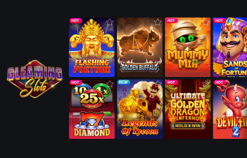 Explore Gleaming Slots game lobby