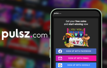 Pulsz.com’s account sign-up options