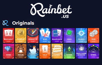 Explore Rainbet.us originals selection