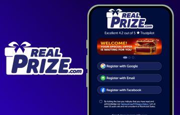 RealPrize’s account registration options