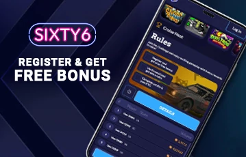 Sign up at Sixty6 and claim your bonus
