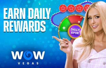 Wow Vegas offers daily reward spins