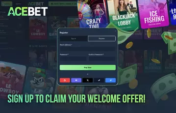 Join Acebet and start playing for free