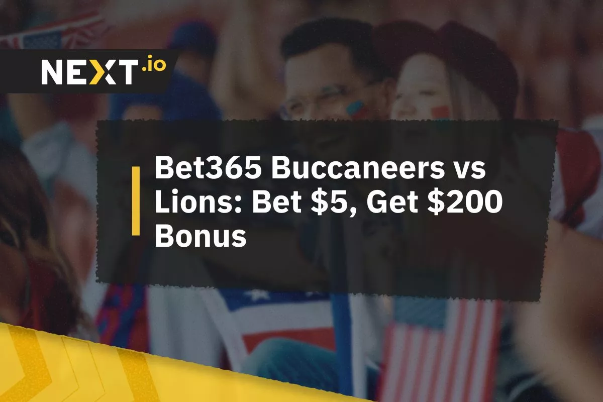Bet365 Buccaneers vs Lions Promo: Bet $5, Get $200 Instantly in Bonus Bets