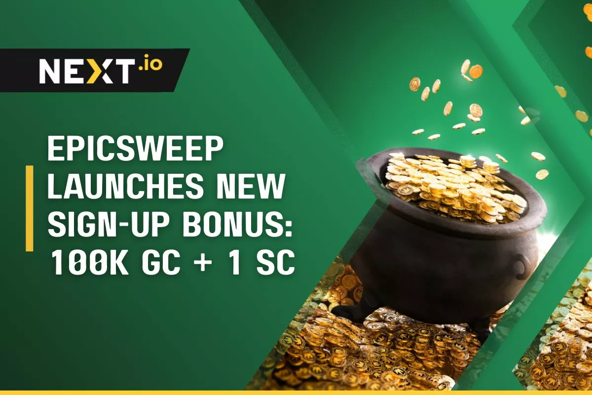 EpicSweep Launches New Sign-Up Bonus: 100K GC + 1 SC Free