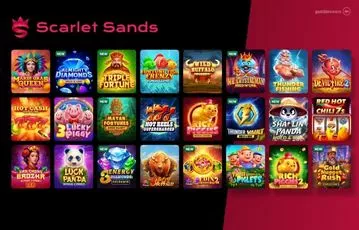 Over 1000 slot games to play at Scarlet Sands