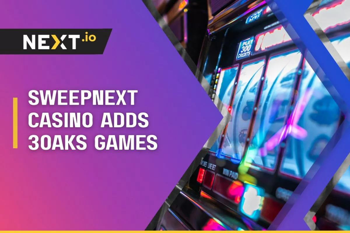 SweepNext Casino Adds 3Oaks Games to Its Platform