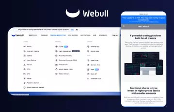Enjoy Webull's easy-to-use website