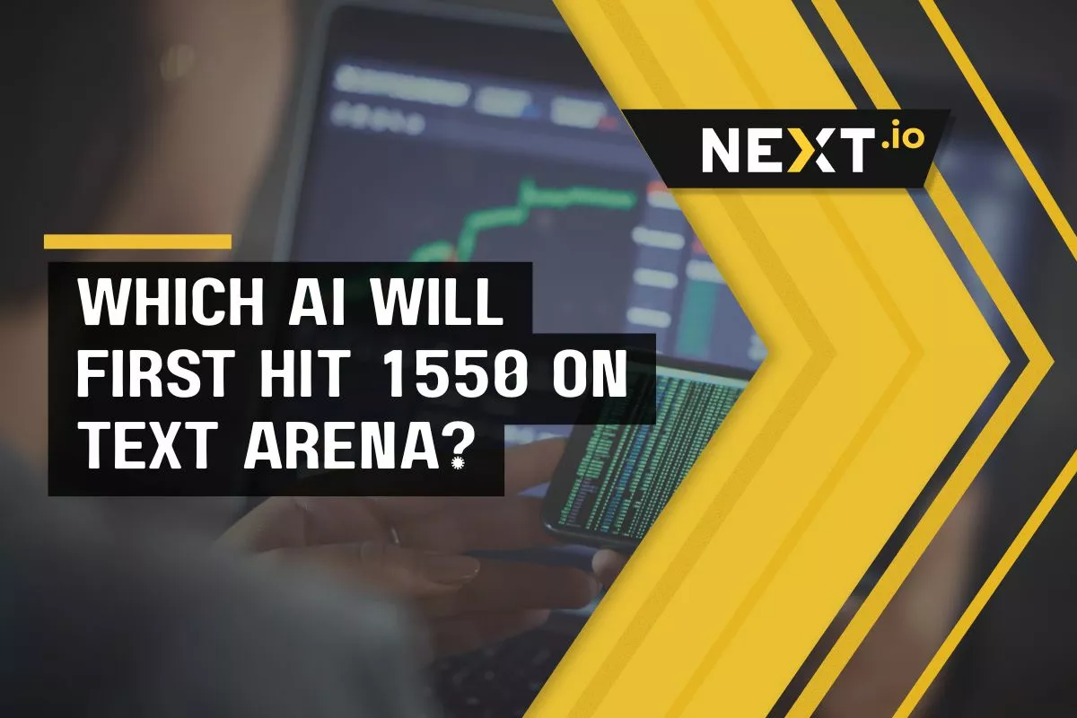 Which AI will be the first to hit 1550 on Text Arena?