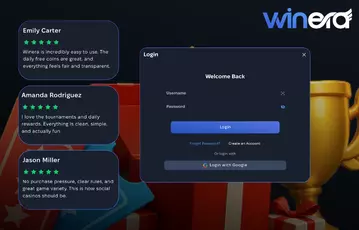 Join Winera and get your welcome bonus
