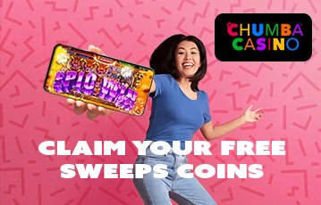 Claim your free sweeps coins at Chumba Casino