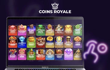 Easily navigate Coins Royale’s website