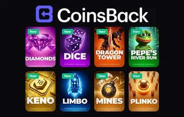 Enjoy CoinsBack's in-house games