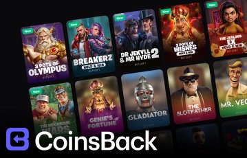Enjoy popular casino games at CoinsBack