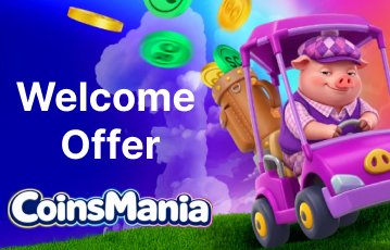 CoinsMania welcome offer
