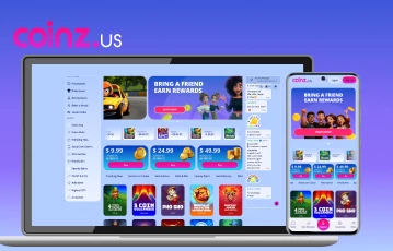 Access Coinz.us on desktop or mobile