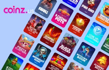 Play from 500+ casino games at Coinz.us