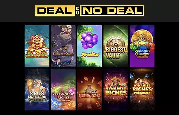 Play a variety of slots at Deal or No Deal Win
