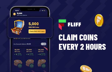 Get free Fliff Coins every two hours