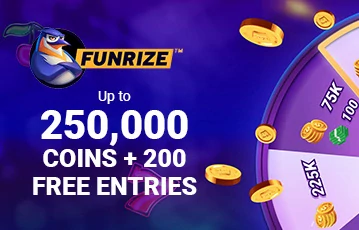 Funrize Casino spin the wheel feature