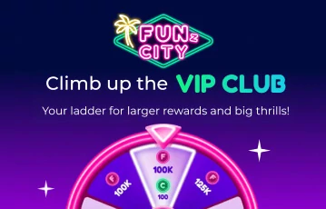 Fun player rewards at FunzCity VIP club