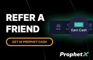 Get referral bonus at Prophet X today