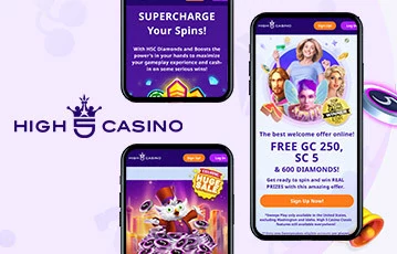 High 5 Casino mobile bonus