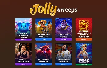 Explore Jolly Sweeps' game selection