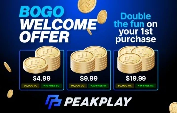 PeakPlay BOGO welcome offer