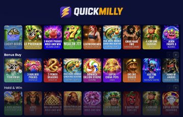 QuickMilly Casino game lobby