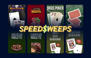 Play top SpeedSweeps casino table games