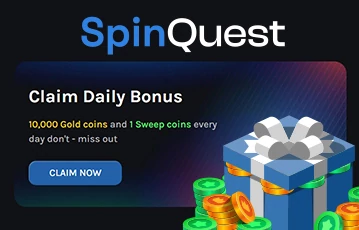 Claim daily bonuses with Spinquest mobile