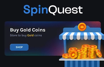 Option to purchase gold coins at SpinQuest