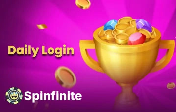 Enjoy daily login rewards on Spinfinite