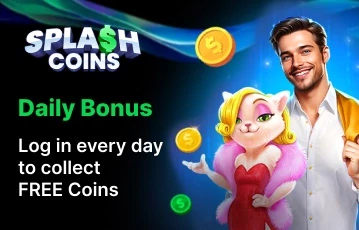 Claim bonuses daily at SplashCoins