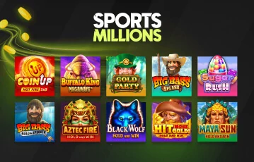 Enjoy a vast game selection at SportsMillions