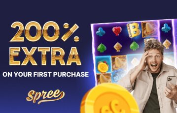 Get a thrilling first purchase offer at Spree casino