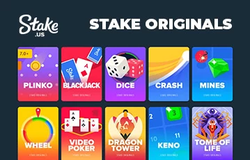 Explore original games at Stake.us