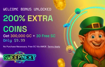 SweepNext sign up bonus