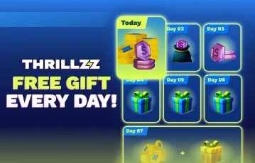 Enjoy the daily gift promo at Thrillzz