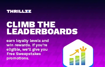 Be a top player at Thrillzz and receive free sweeps promos